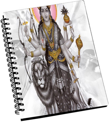 74% OFF on AMY Beautiful Goddess Ma Durga Black & White Art A5 Notebook Spiral Bound 74% OFF on AMY Beautiful Goddess Ma Durga Black & White Art A5 Notebook Spiral Bound