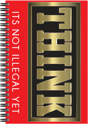 21% OFF on Art Emporio Think, its not Illegal Yet A5 Notebook Spiral