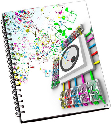 77% OFF on Shoprock Music 3D Colours A5 Notebook Ring Bound