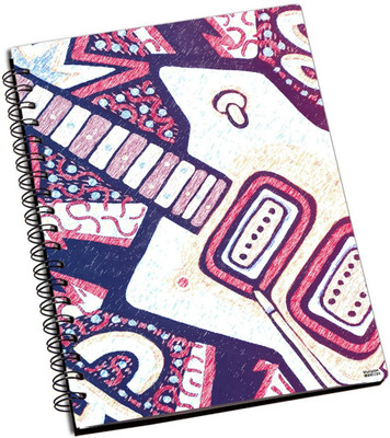 72% OFF on Shoprock Guitar Design A5 Notebook Ring Bound