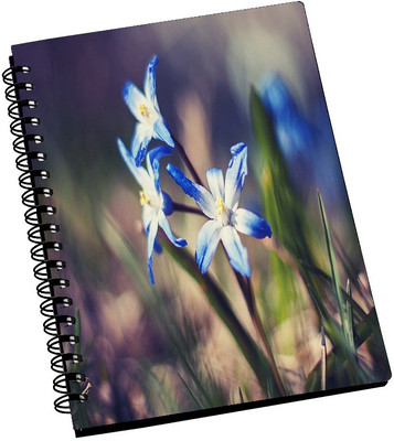 74% OFF on AMY Beautiful White and Blue Flower A5 Notebook Spiral Bound 74% OFF on AMY Beautiful White and Blue Flower A5 Notebook Spiral Bound