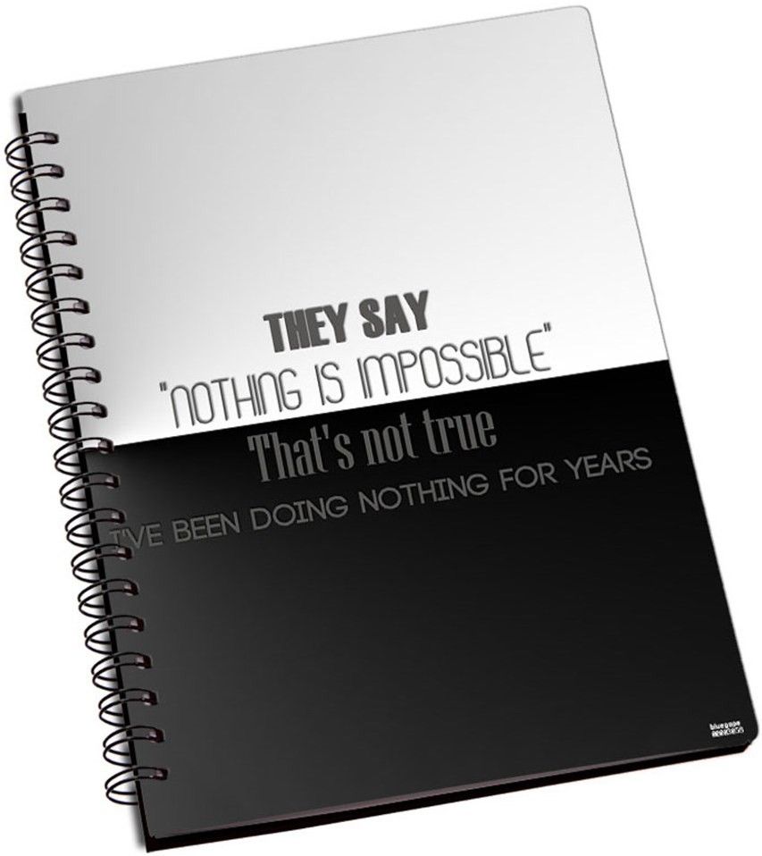 50% OFF on Shoperite Nothing Is Impossible A5 Notebook Ring Bound