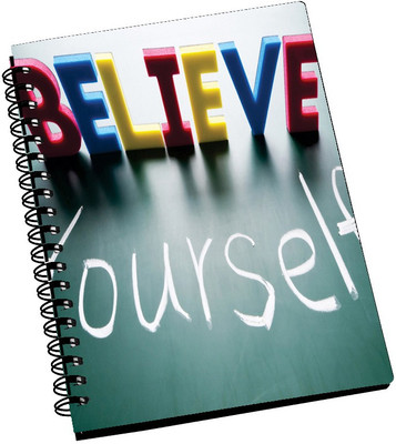 74% OFF on AMY Colorful Believe Yourself 3D Art A5 Notebook Spiral Bound