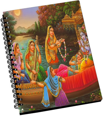 70% OFF on AMY Lord Krisna Seatting With Lord Radha & Gopiys A5 Notebook Spiral Bound 70% OFF on AMY Lord Krisna Seatting With Lord Radha & Gopiys A5 Notebook Spiral Bound