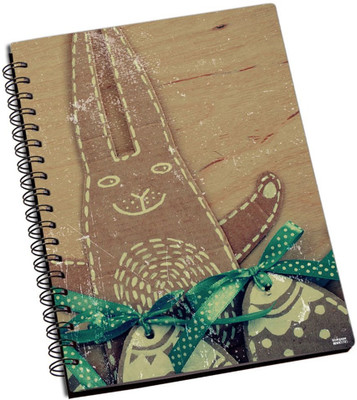 50% OFF on Shoperite Wooden Rabbit A5 Notebook Ring Bound