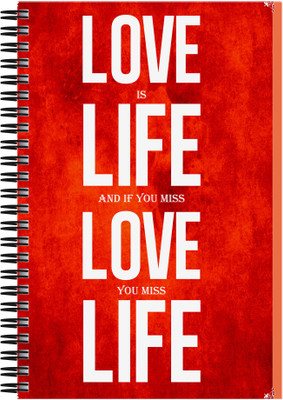 21% OFF on Art Emporio Love Life A5 Notebook Spiral