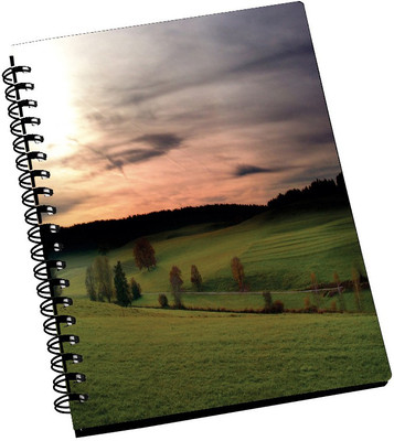 74% OFF on AMY Beautiful Grass Field A5 Notebook Spiral Bound