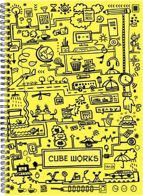 Matrikas Cube Works A4 Notebook Spiral Bound Matrikas Cube Works A4 Notebook Spiral Bound