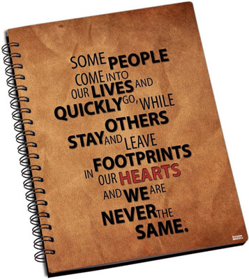 50% OFF on Shoperite Some People Come Into Our Lives A5 Notebook Ring Bound