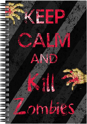 21% OFF on Art Emporio Keep Clam and Kill Zombies A5 Notebook Spiral