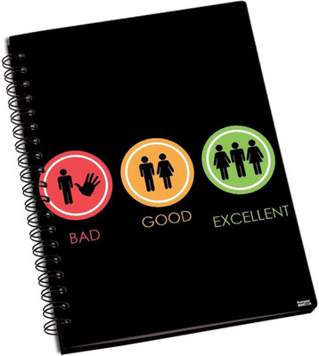 77% OFF on Shoprock Bad Good Excellent A5 Notebook Ring Bound