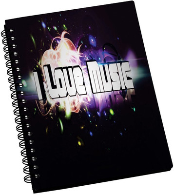 74% OFF on AMY I Love Music Passion A5 Notebook Spiral Bound
