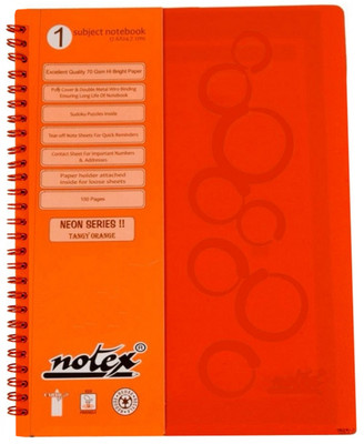 Notex Neon Series - Single Subject B5 Notebook Spiral Bound Notex Neon Series - Single Subject B5 Notebook Spiral Bound