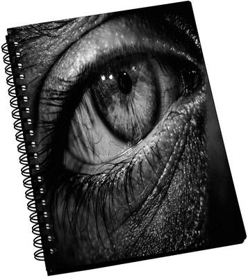 74% OFF on AMY Sad Grey Eye A5 Notebook Spiral Bound 74% OFF on AMY Sad Grey Eye A5 Notebook Spiral Bound