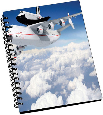 74% OFF on AMY Airplease Airliness Sky Blue A5 Notebook Spiral Bound