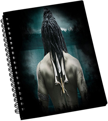 74% OFF on AMY Abstract Lord Shiva 3D Design A5 Notebook Spiral Bound