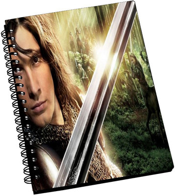 74% OFF on AMY Narnia Prince Capian with Sword A5 Notebook Spiral Bound
