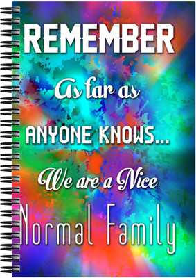 21% OFF on Art Emporio We are a Normal Family A5 Notebook Spiral