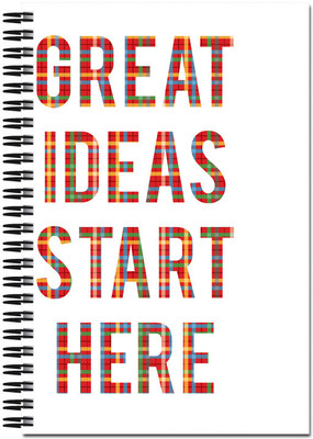21% OFF on Art Emporio Great Ideas Start Here A5 Notebook Spiral Bound 21% OFF on Art Emporio Great Ideas Start Here A5 Notebook Spiral Bound