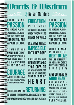 21% OFF on Art Emporio Word of Wosdome - Nelson Mandela A5 Notebook Spiral