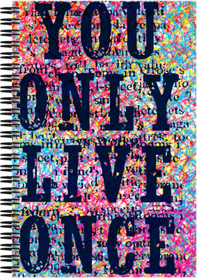 42% OFF on Art Emporio You Only Live Once A5 Notebook Spiral