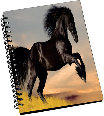 69% OFF on AMY Black Beauty Horse A5 Notebook Spiral Bound