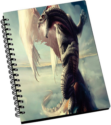 74% OFF on AMY Fantasy 3D Angry Dragon A5 Notebook Spiral Bound
