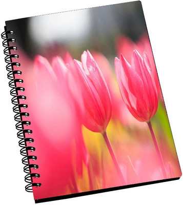 74% OFF on AMY Beautiful Pink Tulip Flowers A5 Notebook Spiral Bound 74% OFF on AMY Beautiful Pink Tulip Flowers A5 Notebook Spiral Bound