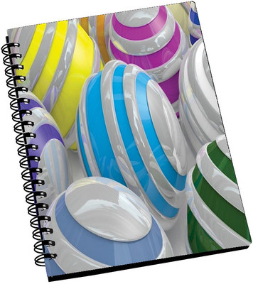 69% OFF on AMY Multicolor Sphere A5 Notebook Spiral Bound