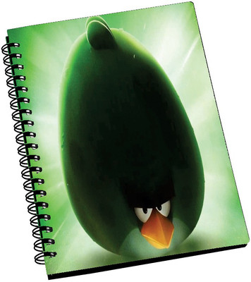 69% OFF on AMY Green Angry Birds A5 Notebook Spiral Bound