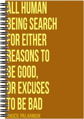 21% OFF on Art Emporio Excuses to be Good or Bad A5 Notebook Spiral