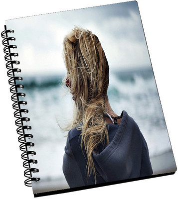 74% OFF on AMY Vintage Alone Girl on the Beach A5 Notebook Spiral Bound 74% OFF on AMY Vintage Alone Girl on the Beach A5 Notebook Spiral Bound