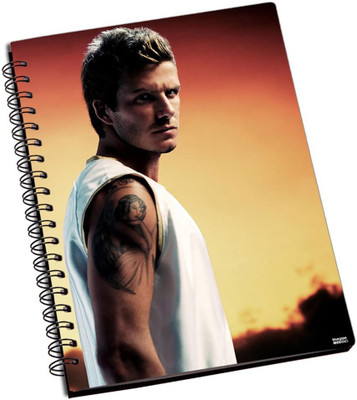50% OFF on Shoperite David Beckham Tattoo A5 Notebook Ring Bound
