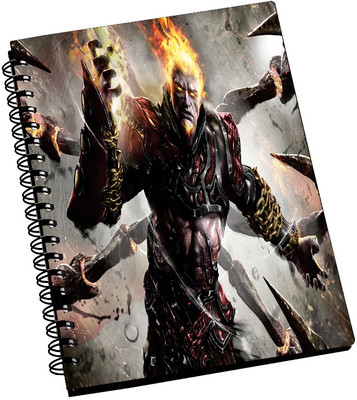 74% OFF on AMY 3D God of War Fight Dangerous Look A5 Notebook Spiral Bound