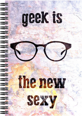 21% OFF on Art Emporio Geek is the New Sexy A5 Notebook Spiral