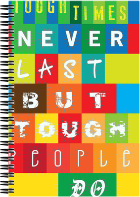 21% OFF on Art Emporio Tought Times Never Lasts A5 Notebook Spiral