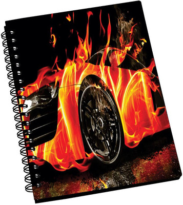 74% OFF on AMY 3d Car Fire Flame A5 Notebook Spiral Bound 74% OFF on AMY 3d Car Fire Flame A5 Notebook Spiral Bound