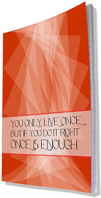 67% OFF on Effit Zig Zag A4 Notebook Soft Bound