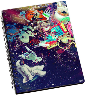 50% OFF on Shoperite Trippy Space A5 Notebook Ring Bound