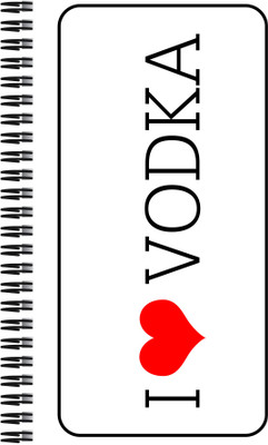 21% OFF on Art Emporio I Love Vodka A5 Notebook Spiral 21% OFF on Art Emporio I Love Vodka A5 Notebook Spiral