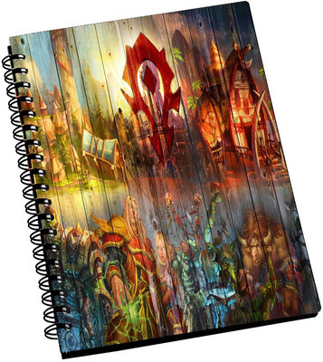 70% OFF on AMY World of warcraft Wood Art A5 Notebook Spiral Bound 70% OFF on AMY World of warcraft Wood Art A5 Notebook Spiral Bound