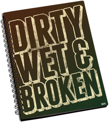 77% OFF on Shoprock Dirty Wet And Broken A5 Notebook Ring Bound