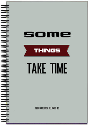 37% OFF on Art Emporio Some Things Take Time A5 Notebook Spiral Bound
