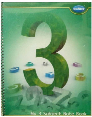 Navneet 3 Subject Book-size Notebook Spiral Bound