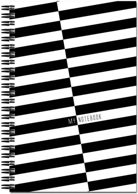 21% OFF on Art Emporio Black & White Bars A5 Notebook Spiral Bound 21% OFF on Art Emporio Black & White Bars A5 Notebook Spiral Bound
