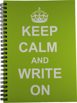 Nourish Keep Calm & Write On Green Ruled Pages A5 Diary Spiral Bound Nourish Keep Calm & Write On Green Ruled Pages A5 Diary Spiral Bound