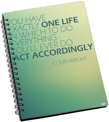 50% OFF on Shoperite Colin Wright Quote A5 Notebook Ring Bound