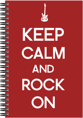 21% OFF on Art Emporio Keep Calm and Rock On A5 Notebook Spiral
