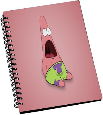 74% OFF on AMY Cute Pink Patrick A5 Notebook Spiral Bound