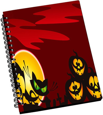 74% OFF on AMY Happy Halloween Pumpkin A5 Notebook Spiral Bound